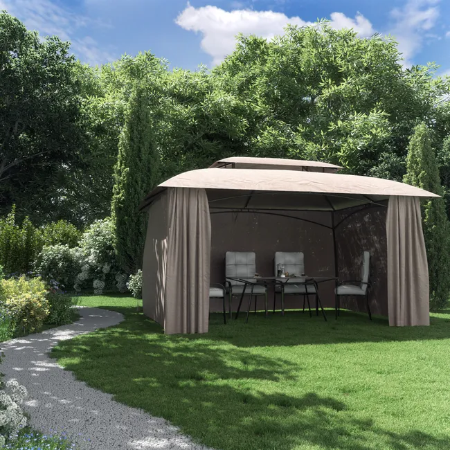 NATERIAL Tokio beżowa metalowa pergola 300x400 cm