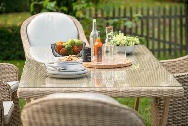 Stół ogrodowy Medena 100x200 cm beżowy Naterial - obrazek 2