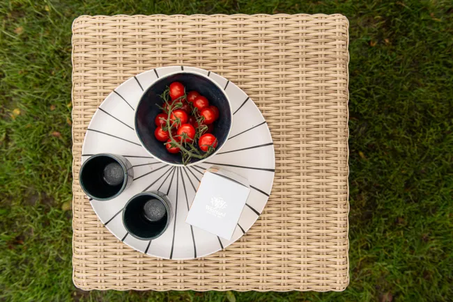 Meble ogrodowe zestaw Solis drewniane Naterial