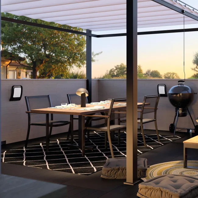 Pawilon ogrodowy pergola Bamboo 293x293x230 cm beżowy Naterial