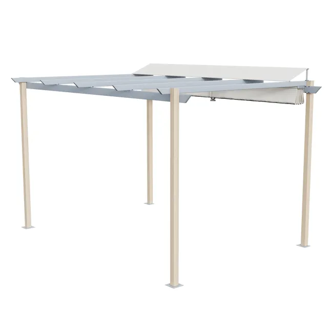 Pergola stalowa Naterial Omega 282x400 cm imitująca drewno - obrazek 3