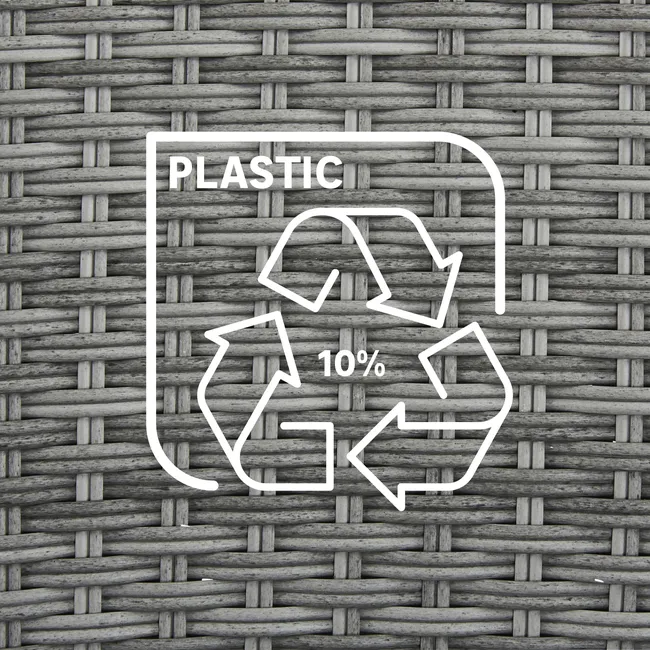 Stół ogrodowy Davos 90x180 cm szary Naterial - obrazek 2