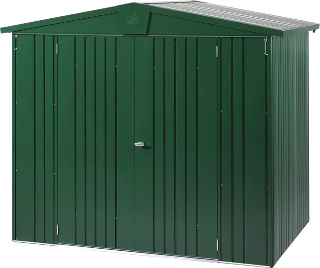 Metalowa szopa Green Europa o wymiarach 244x203x156 cm i 3,8 m2