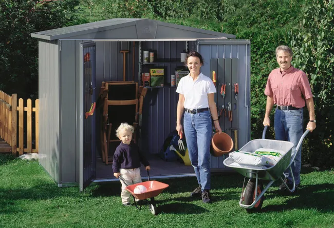 Metalowa szopa Europa o wymiarach 244x203x156 cm i powierzchni 3,8 m2 - obrazek 3