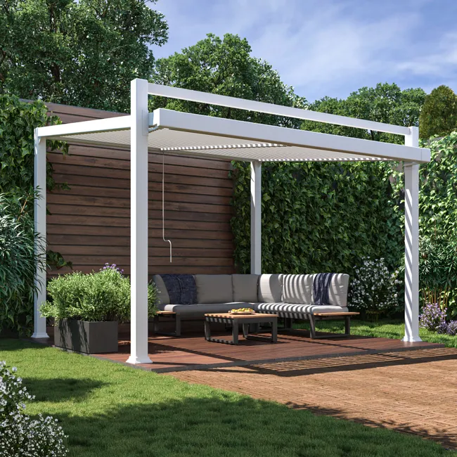 Pergola aluminiowa Odyssea biała 319x380 cm
