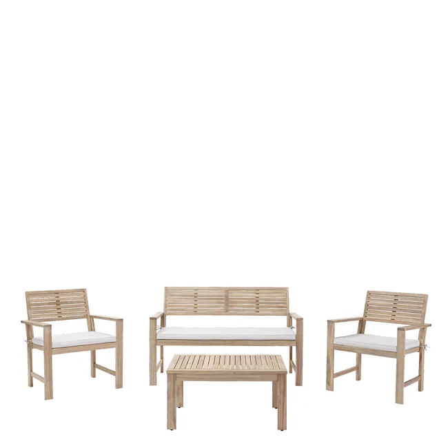 Meble ogrodowe zestaw Solis drewniane Naterial - obrazek 5