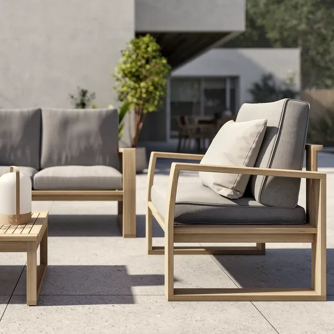 Meble ogrodowe zestaw Solaris akacjowe Naterial - obrazek 5