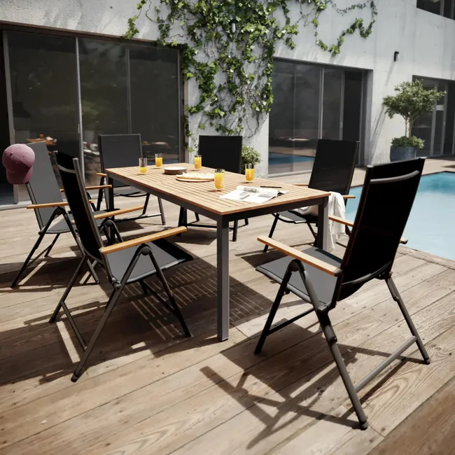 Krzesło ogrodowe Oris aluminiowe antracyt Naterial - obrazek 4