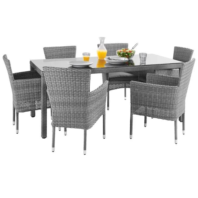 Stół ogrodowy Davos 90x180 cm szary Naterial - obrazek 4