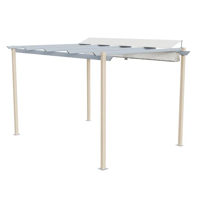 Pergola stalowa Naterial Omega 282x400 cm imitująca drewno - obrazek 6