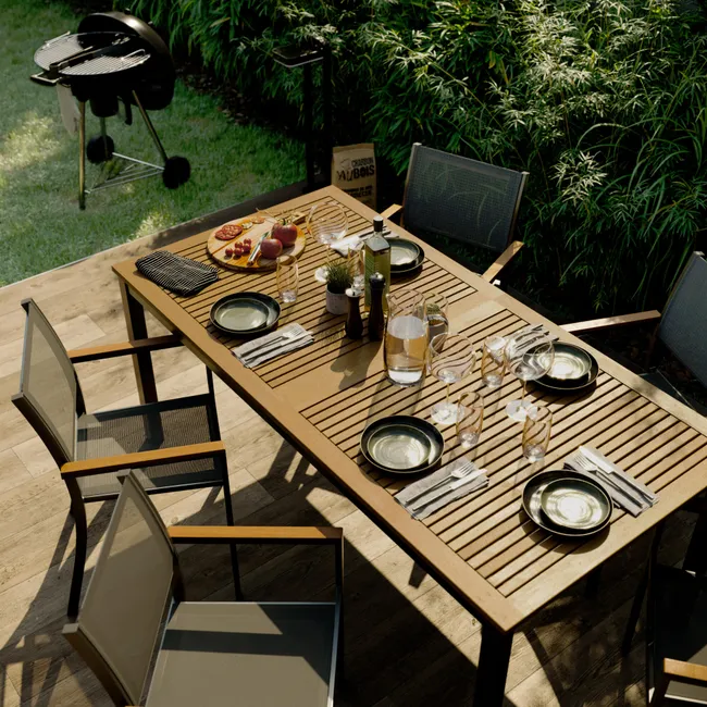 Stół ogrodowy Oris 100x180/240 cm drewniany Naterial - obrazek 4