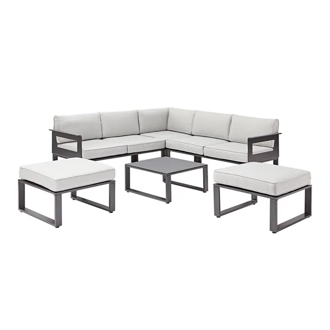 Meble ogrodowe zestaw Odyssea szare Naterial