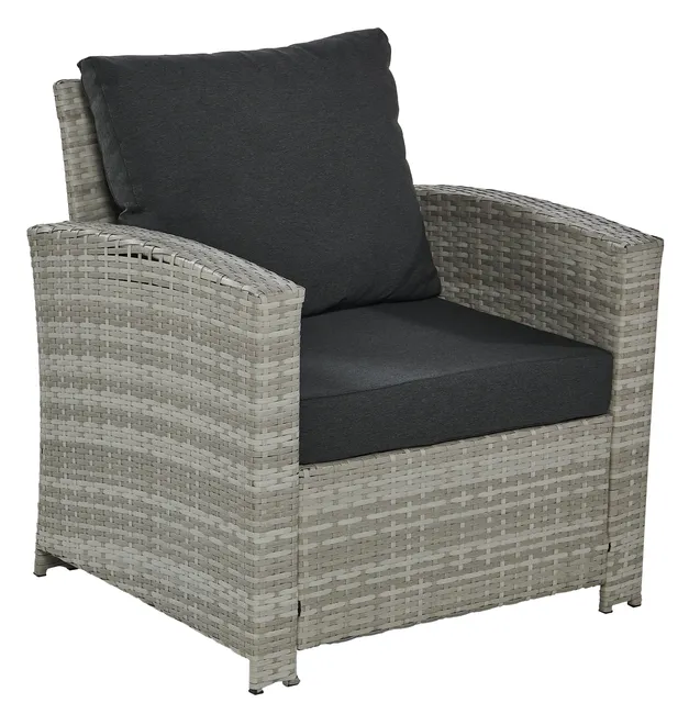 Meble ogrodowe zestaw Kara Deluxe szare Corciano - obrazek 3