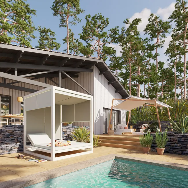 Pawilon ogrodowy Oxia 300x400x279 cm aluminiowy Naterial - obrazek 5