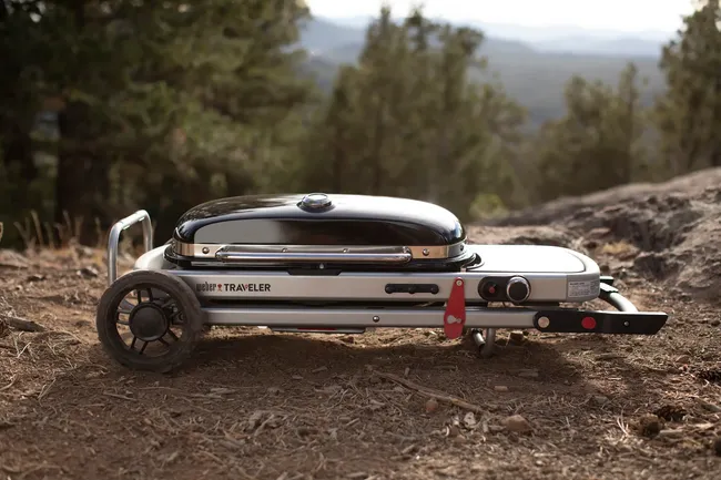 Grill gazowy 1 pal. 7kW Traveler LP BLK Weber - obrazek 4