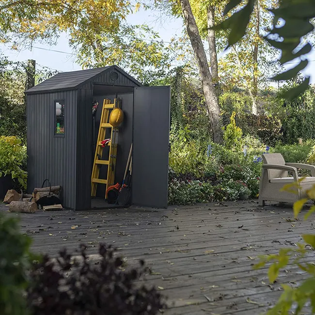 Szopa ogrodowa Keter Darwin 46 o wyglądzie szarego drewna - obrazek 2