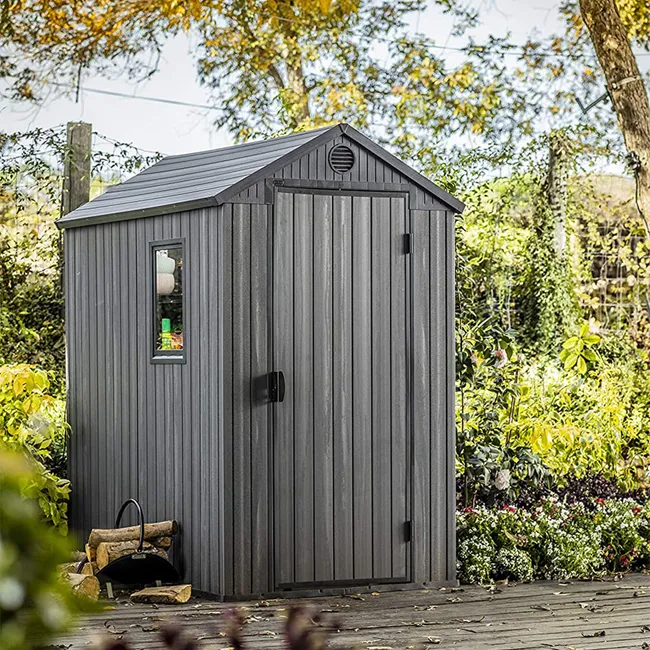 Szopa ogrodowa Keter Darwin 46 o wyglądzie szarego drewna - obrazek 3